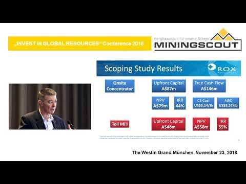 Miningscout German Resources Investment Days 2018 - Presentation Rox Resources