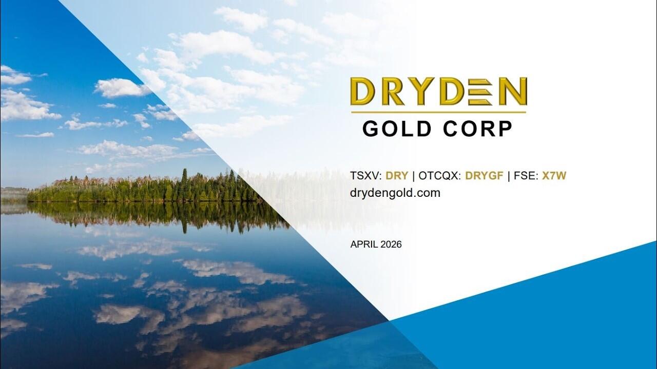 Unternehmensvideo von Dryden Gold Corp.