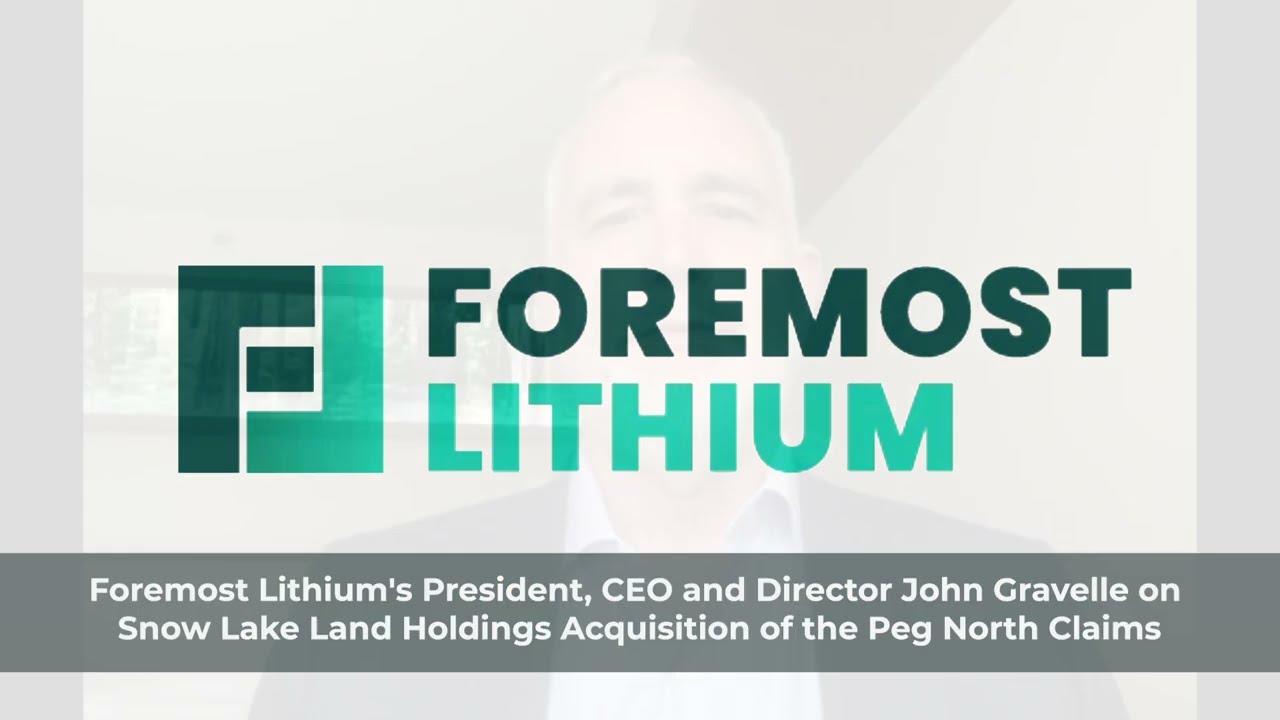Video zur Unternehmensnews: Foremost Lithium: Massive Areal-Expansion in Kanadas Lithium-Hotspot